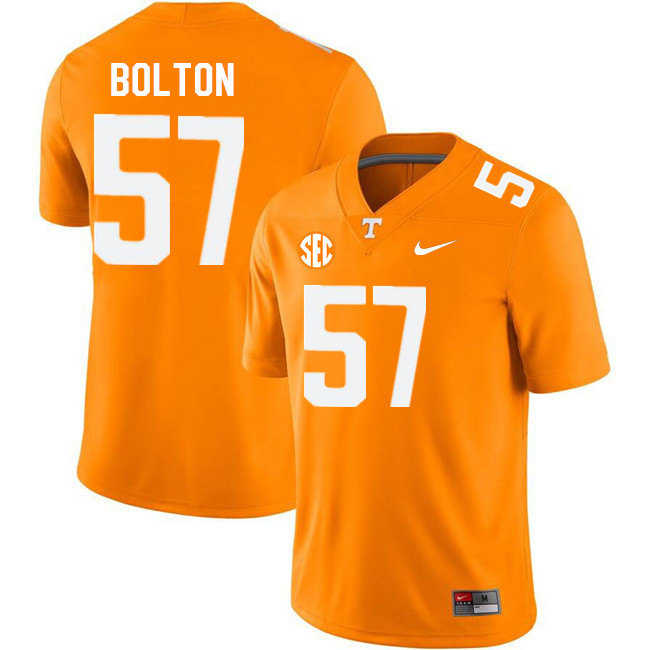 Men #57 Ben Bolton Tennessee Volunteers College Football Jerseys Stitched Sale-Orange